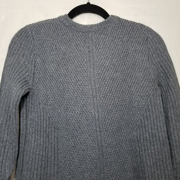 Madewell Hexcomb Texture sweater gray size XS crewneck pullover knit style E5058 - Picture 5 of 8